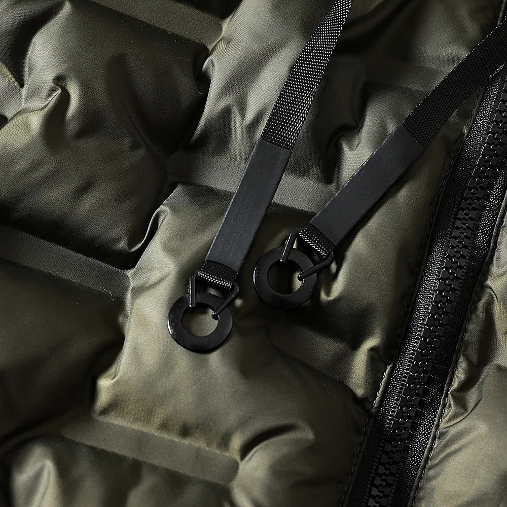 autumn mens cotton vest jacket sleeveless down jacket mens casual vest jacket Plus size 8XL 241023