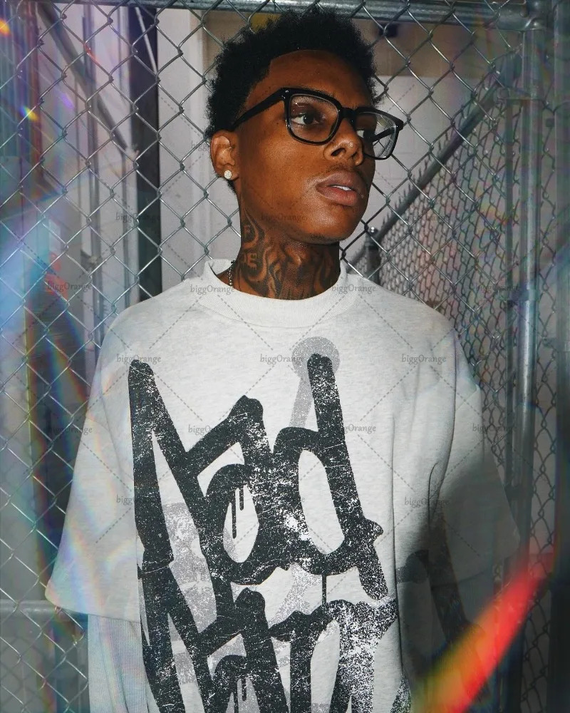 Y2K Harajuku letter printed casual loose T-shirt for men American street hip-hop retro fashion version oversized top-level womens clothing 241024