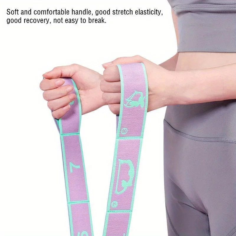 Dance Stretching Band Loop Yoga Belt Pilates Fitness Tension Digital Stretch Elastic Resistance 241024
