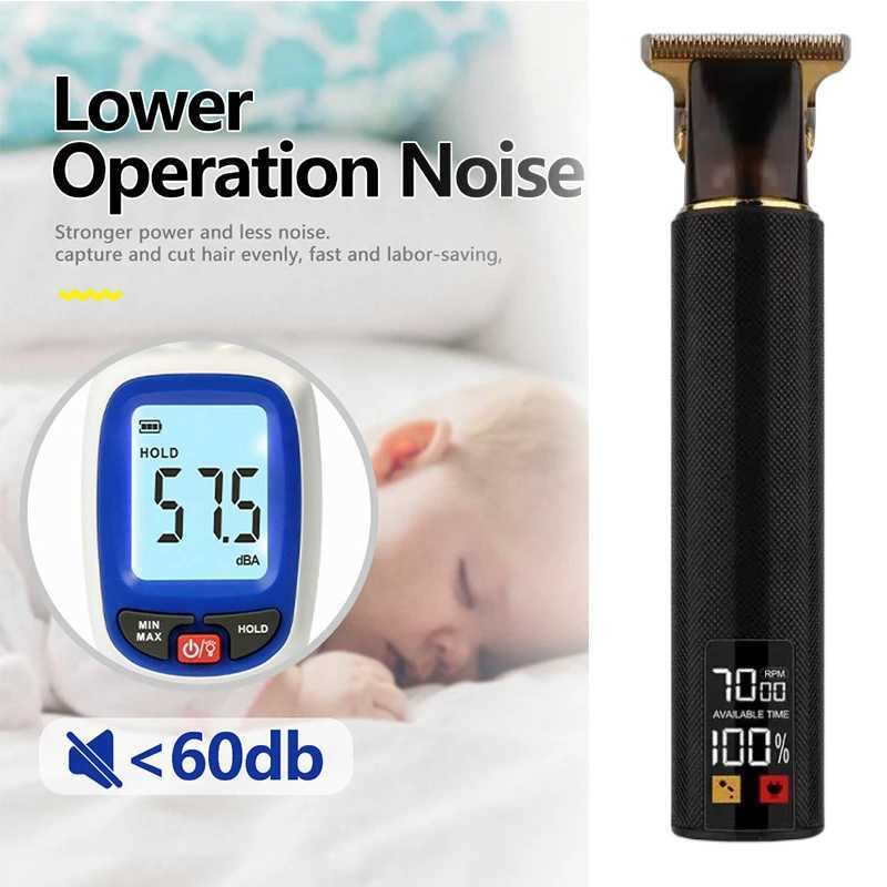 Large-screen Power Display T9 Retro Original Suit Machine Large-capacity Battery Super Long Battery Life Barber Clipper Hair XJ250624