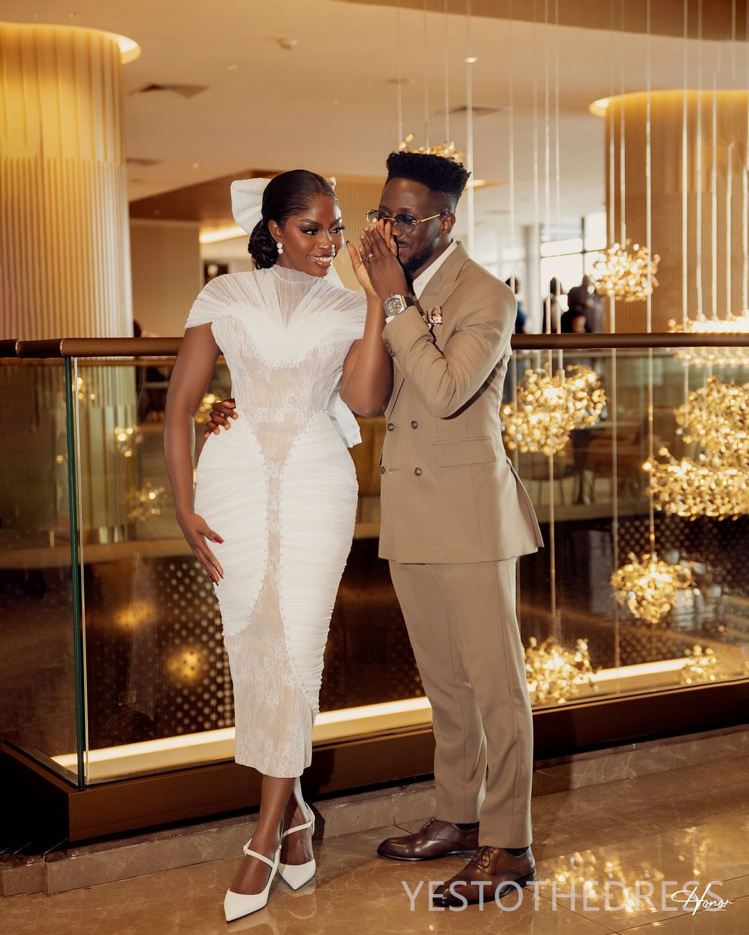 2024 African Short Elegant Wedding Dress Bridal Gowns For Bride Mermaid Illusion High Neck Beaded Lace Plated Wedding Gowns For Black Women Marriage D