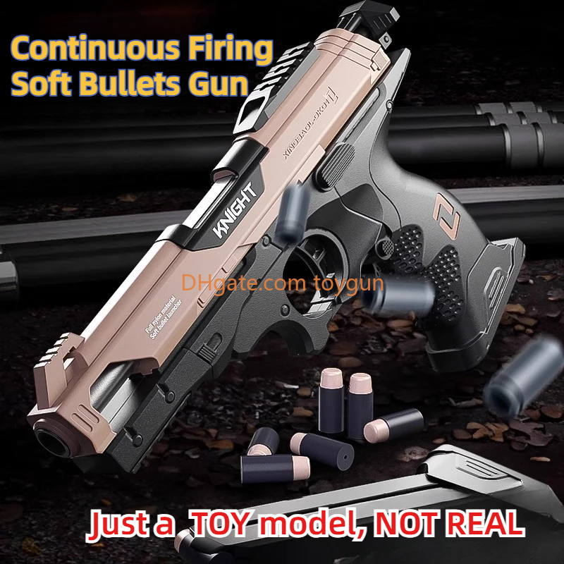1:2.1 Soft Bullet Shell Ejection Manual Continuous Firing Blaster Foam Dart Look Real Gun Model Toy Kid Outdoor Game Prop Birthday Gift
