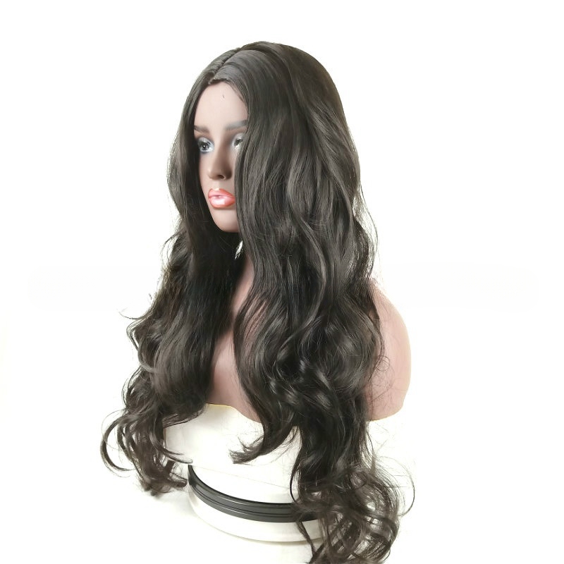 New wig women's chemical fiber long curly hair set African big wave wig full head shape
