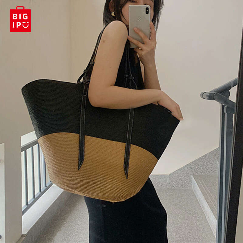 Designer Bag Large Capacity Beach Shopping Bags Luxury Designer Rattan Woven Shoulder Bag Women Handmade Straw Handbags Summer Travel Bag tote bag pur