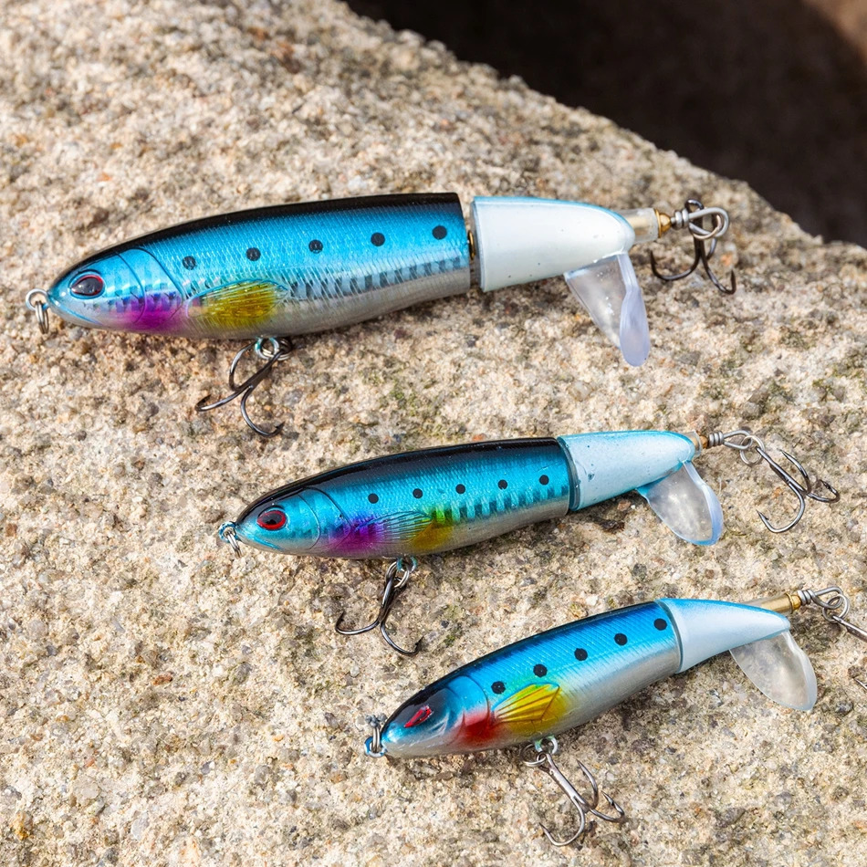 Goture Whopper Popper 10cm11cm14cm Topwater FIshing Lure Blowups Pike Baits Rotating Tail Fishing Tackle Crankbait Wobblers 241024