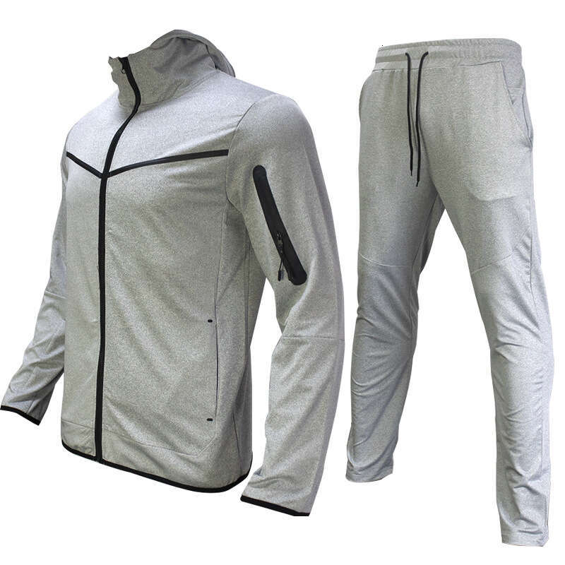 Spring and Autumn European E-commerce Hot Selling Men's Sportswear Pants Sweatshirt Hoodie Hook up Sports Leisure Set