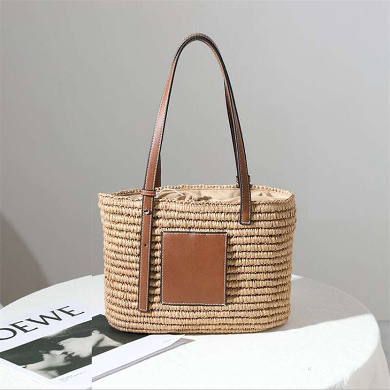 Designer Bag 2024 New Hand-made Straw Handbag Fashion One-shoulder Bag for Women Square Rattan Bag All-match Shopping Bag IL00609 tote bag purse luxur