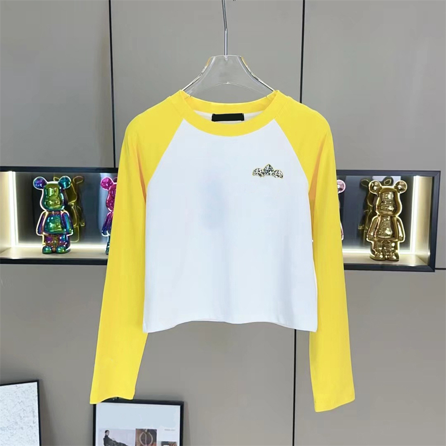 Designer Womens T Shirt Luxury Fashion Crew Neck Long Sleeves Printed Breathable Designer Shirts polo shirt clothing Size S-L