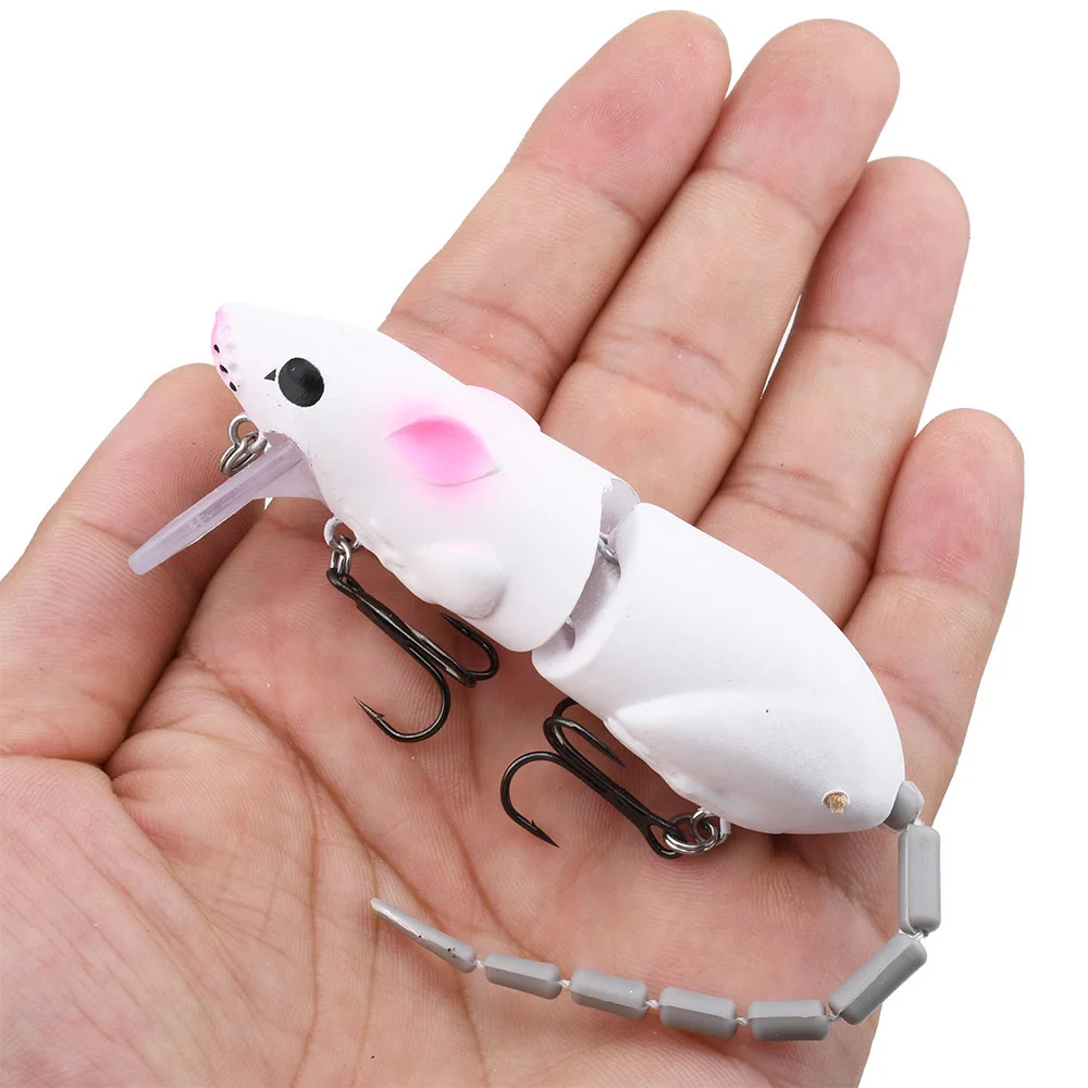 155CM Mouse Lure Artificial Plastic Fishing Swimbait Rat Pike Bass Minnow Floatingbaits Tackle Accessories 241024