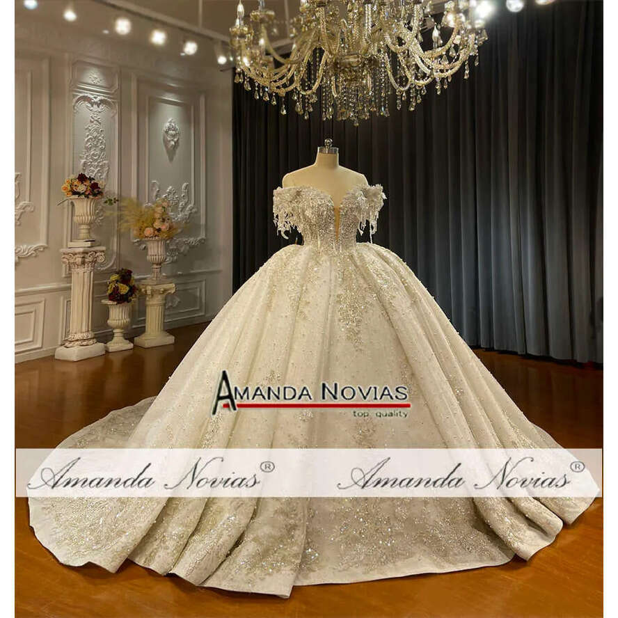 Special Design Off The Shoulder Straps Bridal Dress