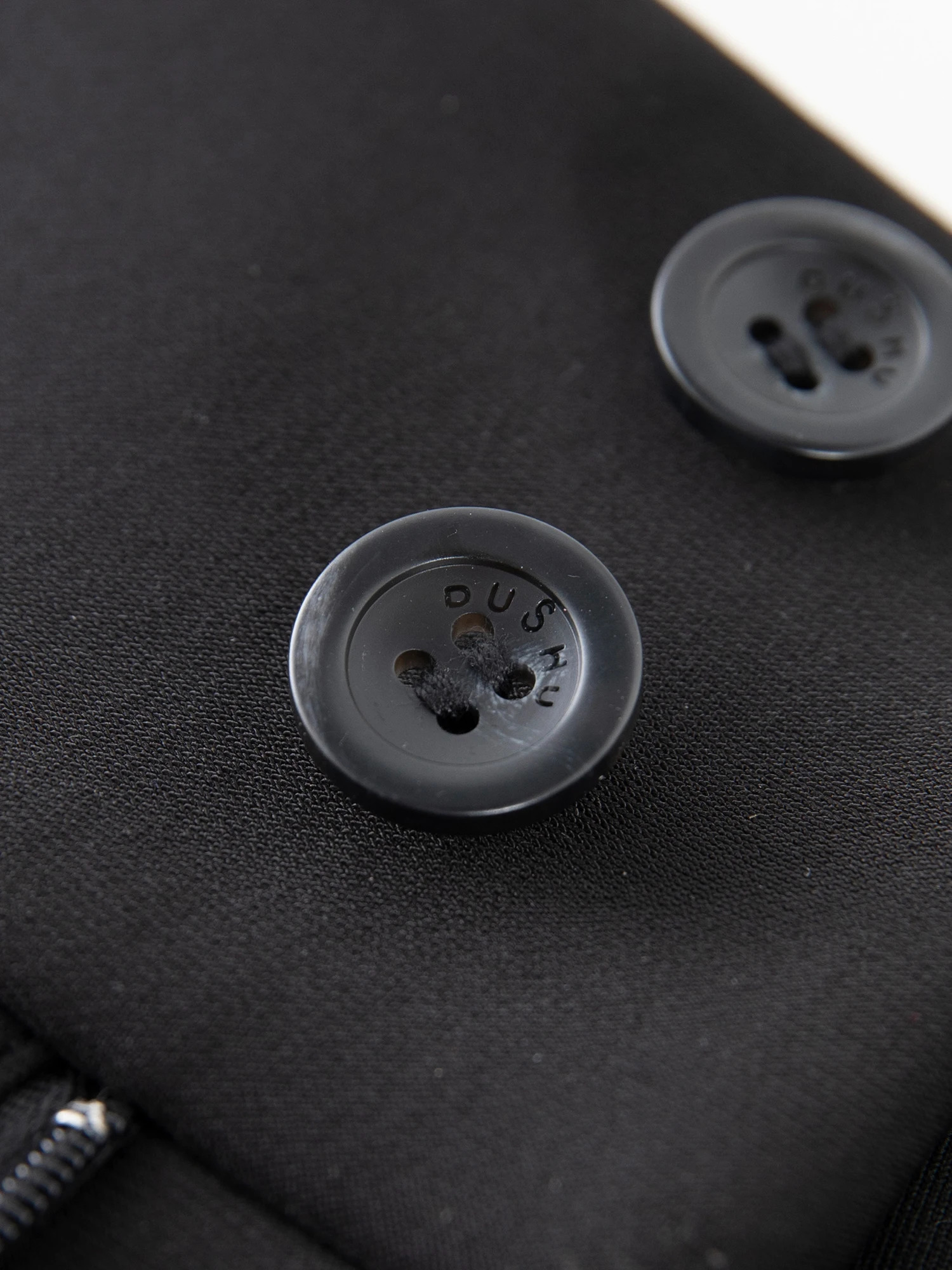 DUSHU 2 lengths Womens Black Set Pants High Waist Back Elastic Waist Diagonal Trouser Office Womens Flash Pants 24DS83324 241023