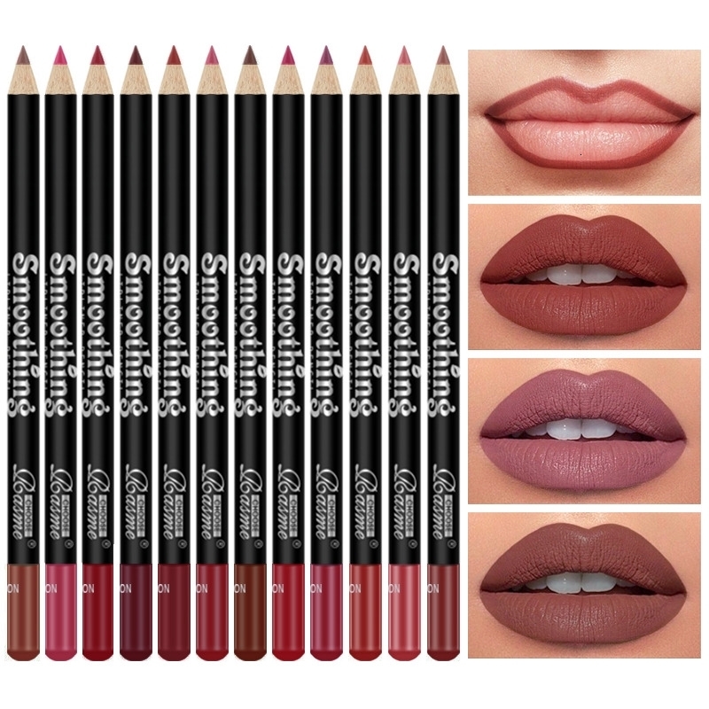 12 pcs LongLasting Lipstick Set with Professional Lip Liner Pencil and Matte Gloss for Women Valentines Day Gifts y241015