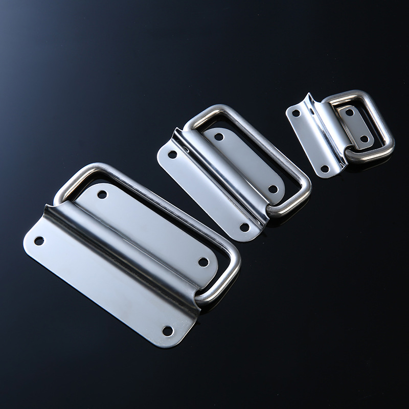 Sturdy 304 Stainless Steel Lift Rings - Ideal for Folding Tool Box Grips
