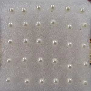 15 pairs of smallest Korean version resin balls imitating pearl earrings W241023