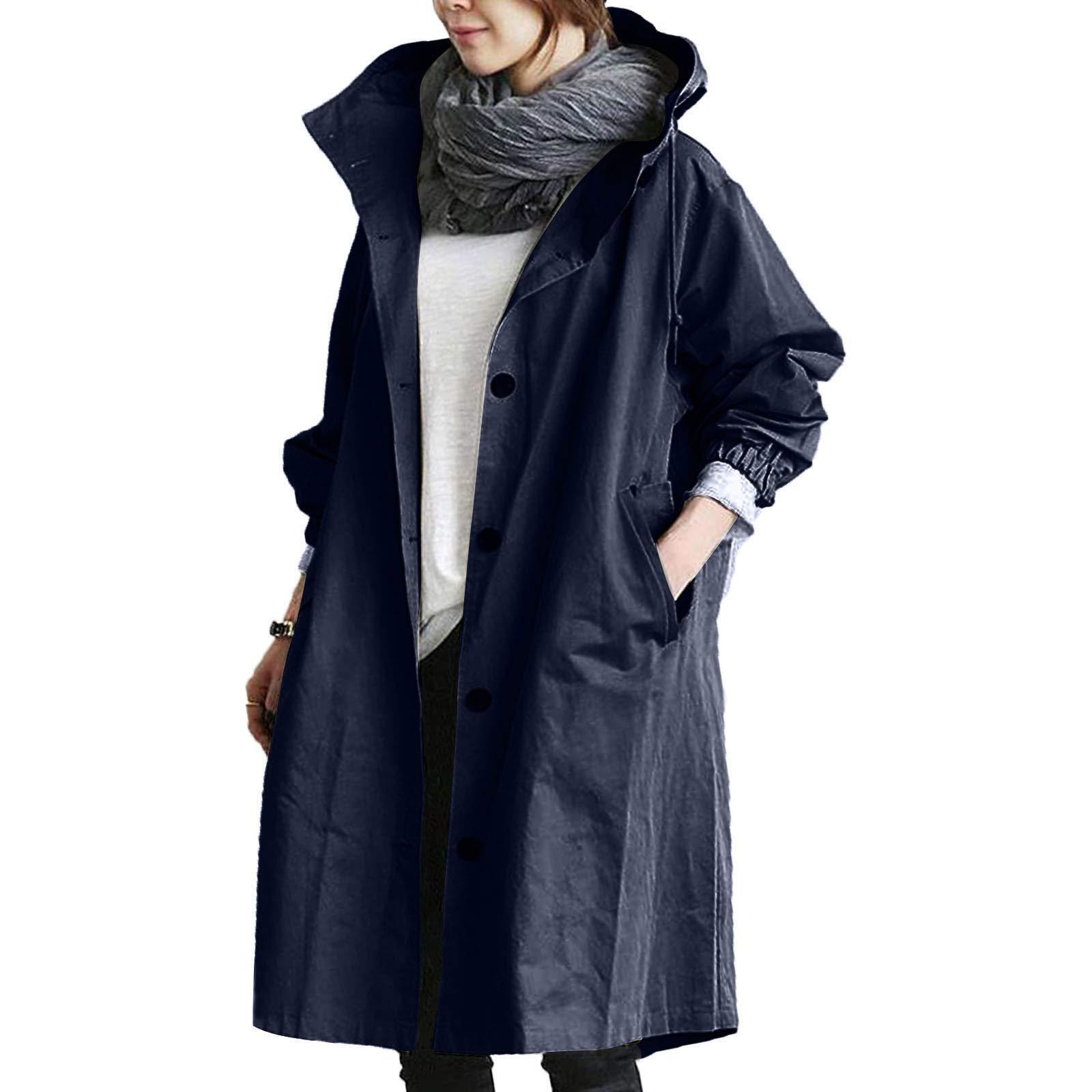 autumn casual style trench coat for women medium to long short 2024 temperament waist cinching 18 color size 8 long sleeved jacket