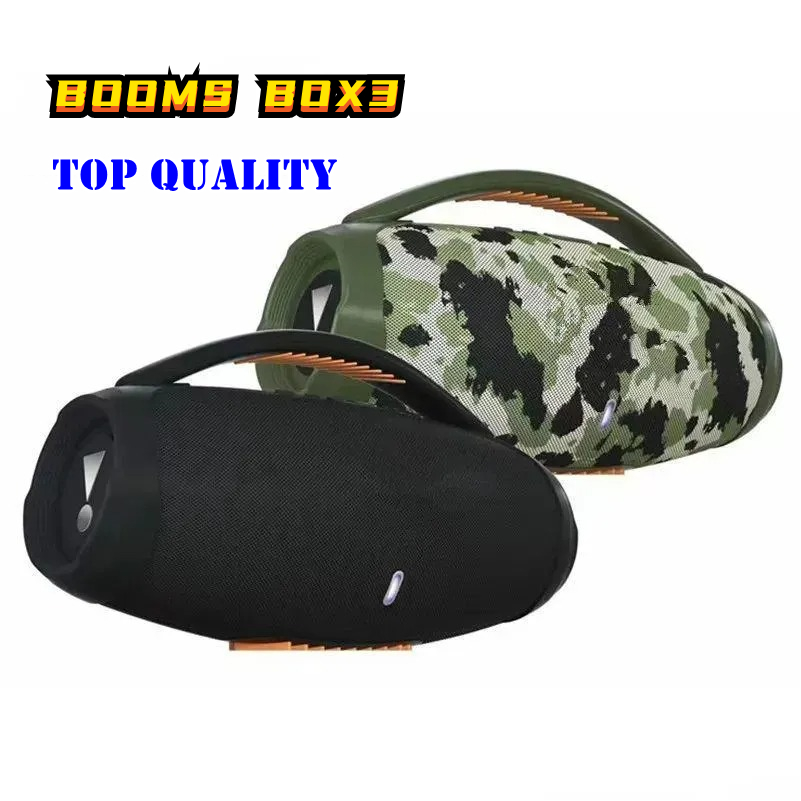 Top quality Speaker Booms Box 3 with box High Power 40W Subwoofer Soundbar Portable 360 Stereo Surround Wireless Bluetooth Speaker TWS Caixa de som