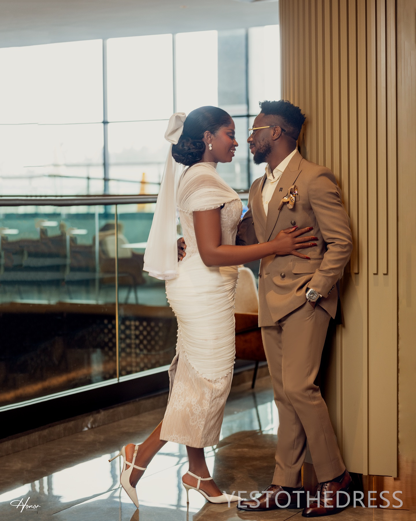 2024 African Short Elegant Wedding Dress Bridal Gowns For Bride Mermaid Illusion High Neck Beaded Lace Plated Wedding Gowns For Black Women Marriage D