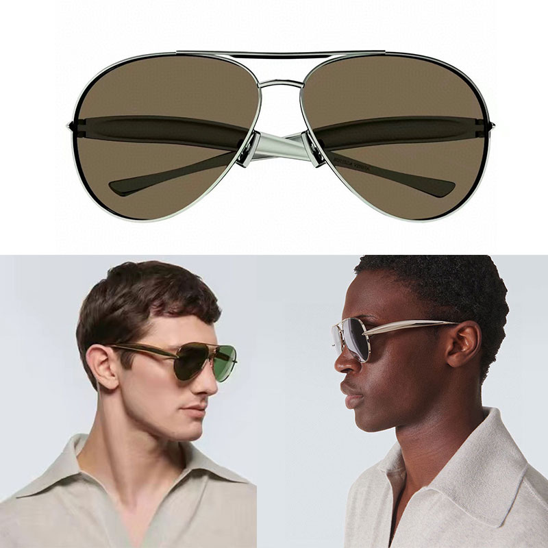 Sunglasses for women Fashion New style Metal frame Quality Oversized glasses 1305 personality sardine mirror legs Outdoor protection designer sunglass