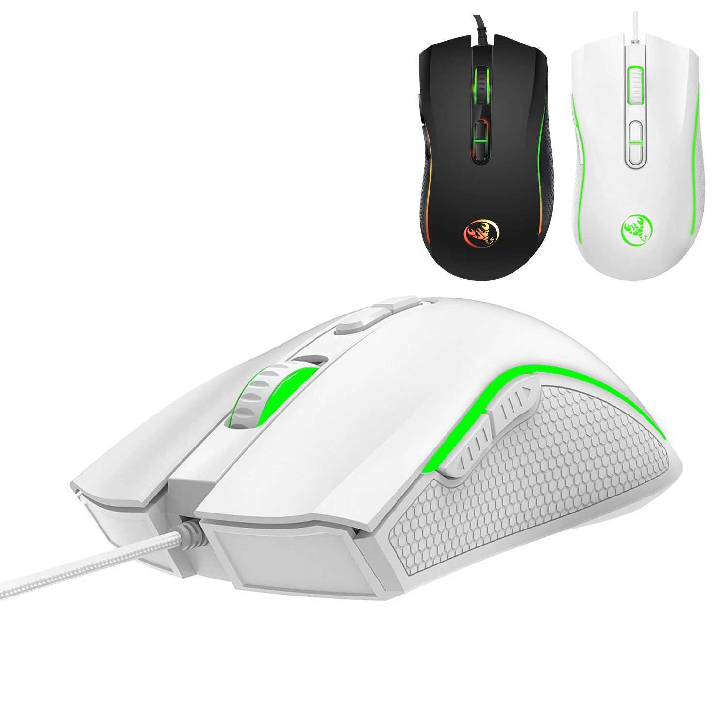 Popular choice HXSJ A869 optical ergonomic RGB ABS 4-level resolution adjustment wired gaming mouse for laptop and PCLX241024
