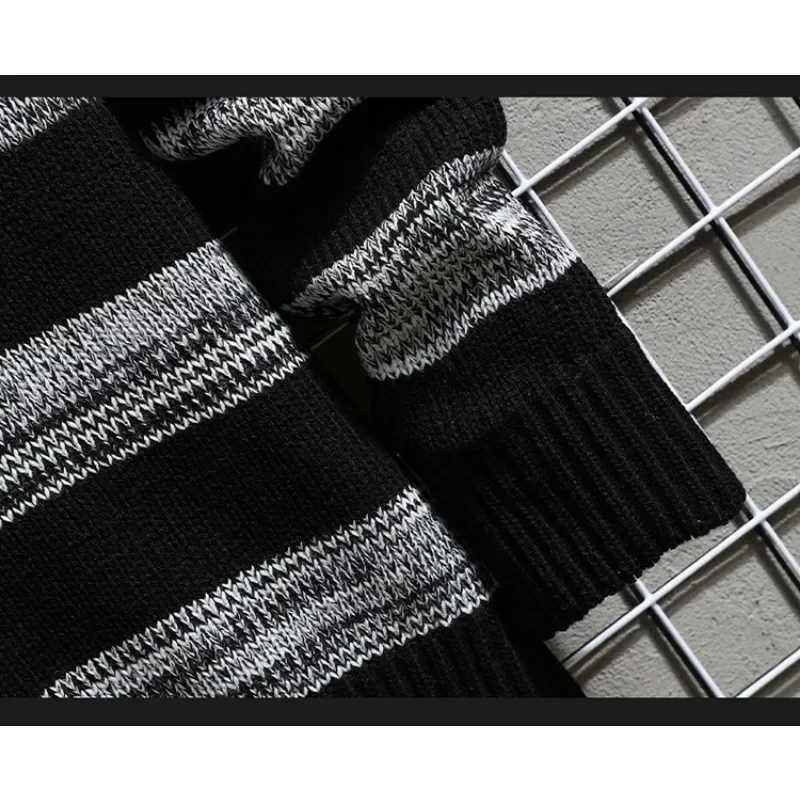 2024 Autumn and Winter New Sweater Round Neck Fashionable Warm Pullover for Men and Women Striped Sweaters LX241024