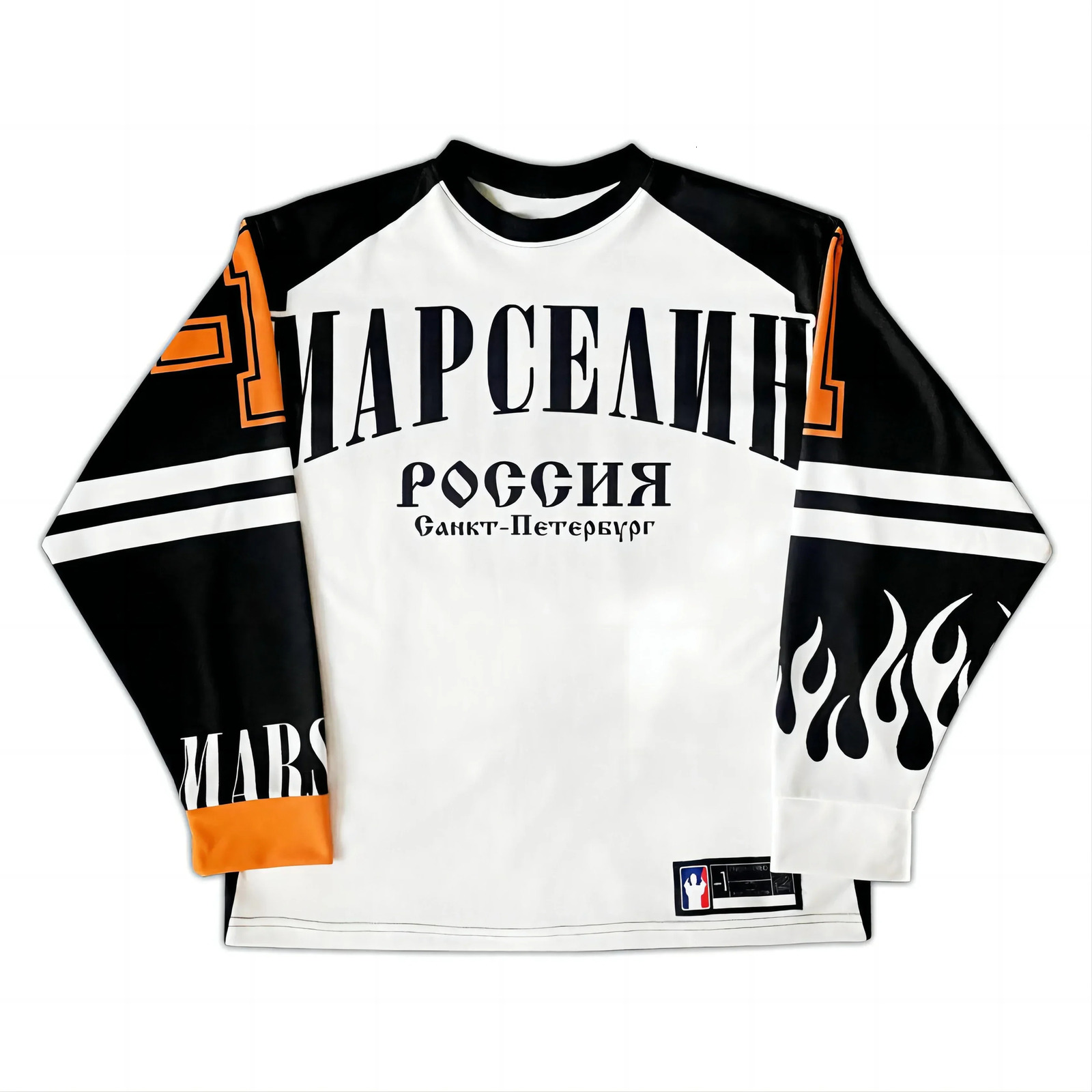 Y2K Sportswear Mens Harajuku Hip Hop Super Size TShire Breathable Staff Collar Cotton Long Sleeve Top 241024