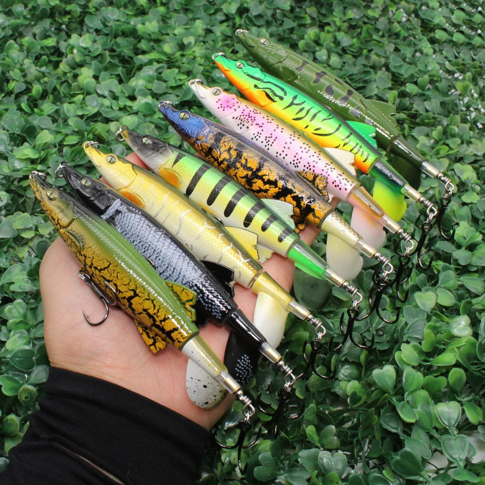 1pcs Quality Whopper Plopper 13g16g17g Top Water Popper Fishing Lure Hard Bait Wobblers Rotating Soft Tail Tackle 241024
