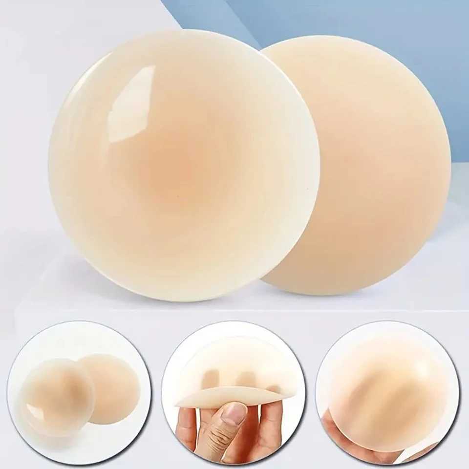 No Glue Self Adhesive Nipple Covers Invisible Silicone Breast Petals Waterproof Chest Sticker No Show Boob Tape For Backless BraXJ241024