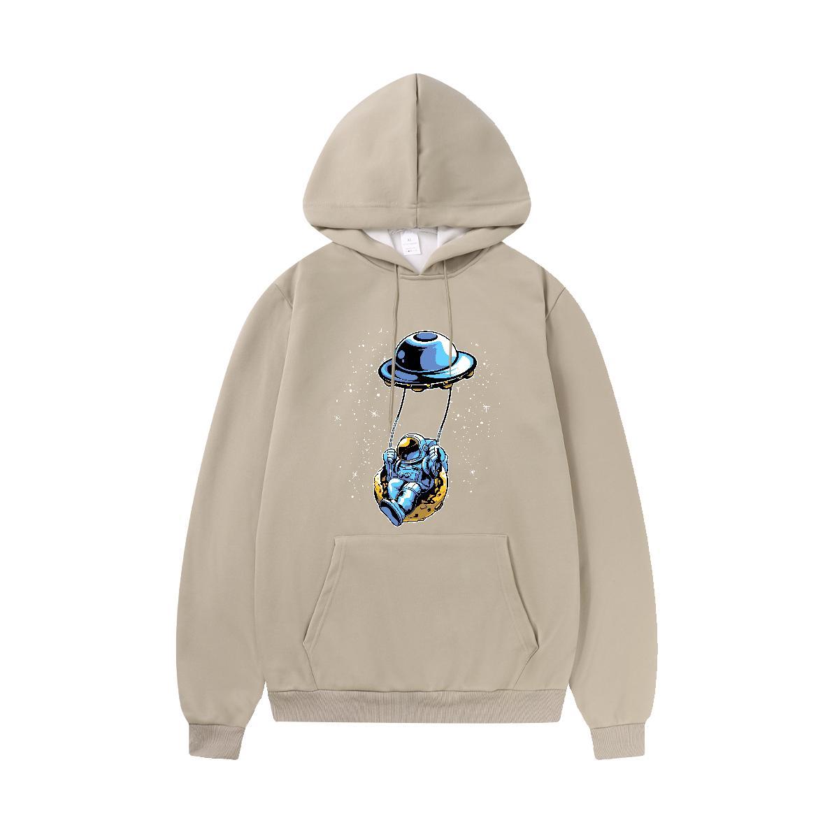 2024 Autumn Winter Hoodie For Man Hooded Collar Long Sleeves Soft Men Tops Hoodie Customized Print Clothings Street Thick Fleece