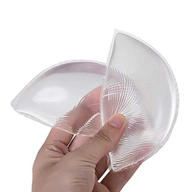 Dropship 1 Pair Push Up Silicone Triangle Bikini Swimsuit Bra Insert Pads Bra Pads Pasties Invisable Breast Enhancer LingerieXJ241024