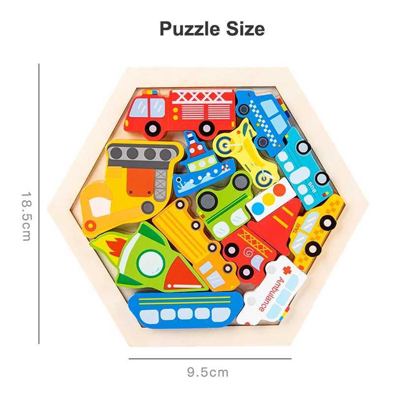 Wooden Puzzles for Toddlers Baby Age 2 3 4 Year Old Learning Color Perception Stacking Wood Blocks Boy and Girl Birthday Gifts LX241024