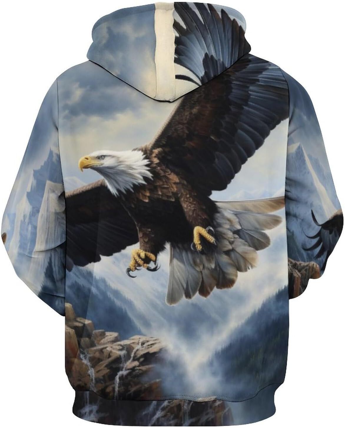 Hoodie for Mens Womens 3D Print Animal Hooded Sweatshirt Eagle Pullover Hoodies for Men Women Graphic Hoodies sweatshirt Pullover Long Sleeve Fashion 