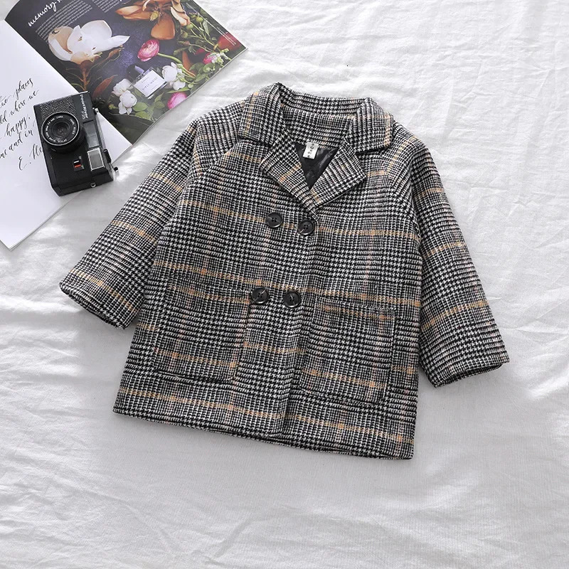 Spring/Autumn Boys Jacket with Long Mesh n Suitable for Children 2-6 Years Old British Style Jacket 241024
