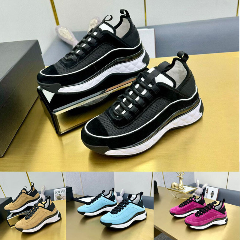 Casual shoes woman Travel leather lace-up sneaker lady designer womens Running Trainers Letters Thick soled shoes platform Men gym sneakers size 34-42-43-44-45 With box