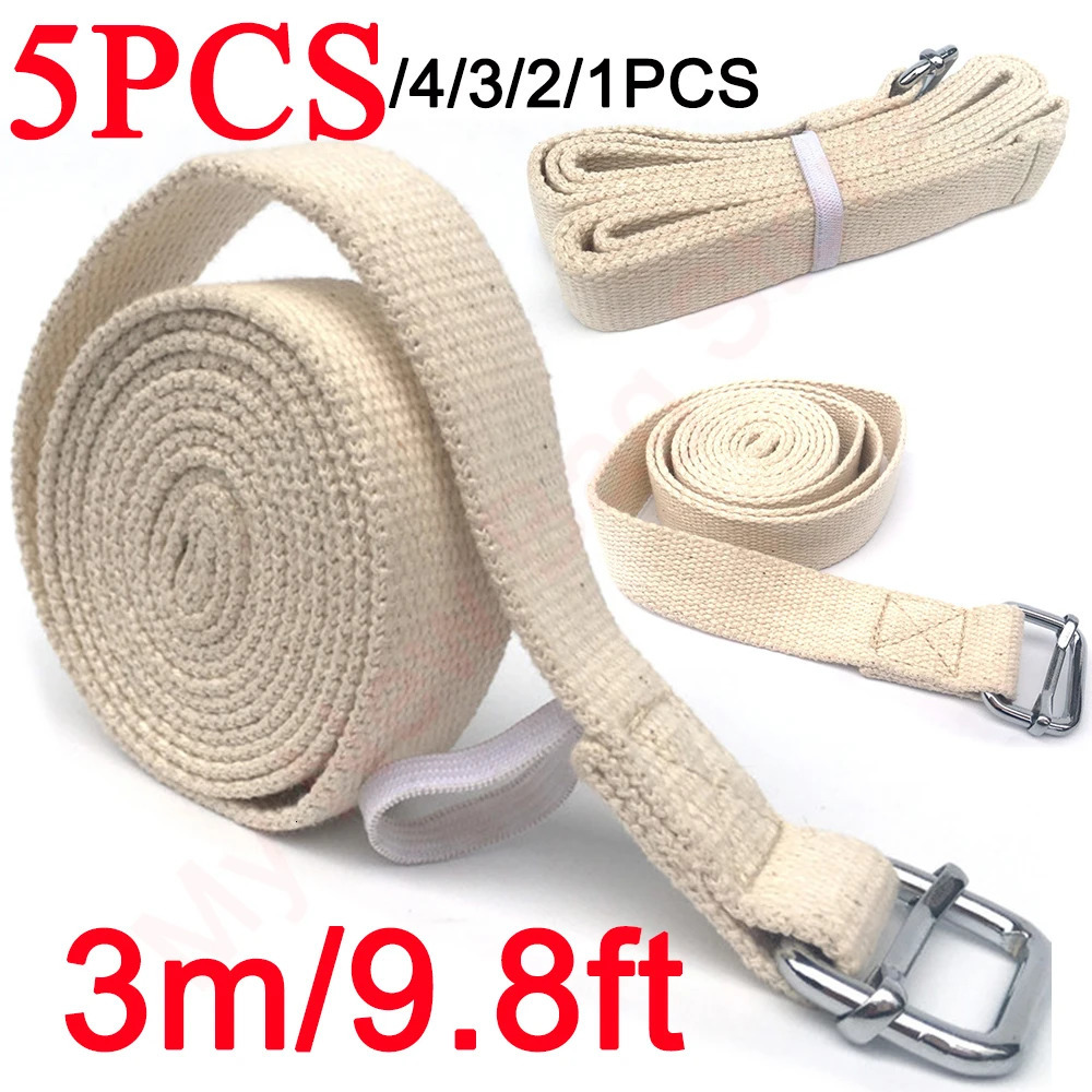 15PCS Yoga Strap Adjustable DRing Buckle Gives Flexibility for Stretching Durable Cotton Exercise Straps Fitness Band 241024