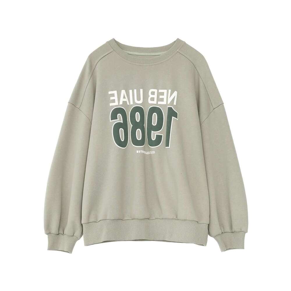 CHIC VEN Women Sweatshirts New Round Neck Letter Printed Hoodie Loose Oversized Female Top Autumn Spring 2024