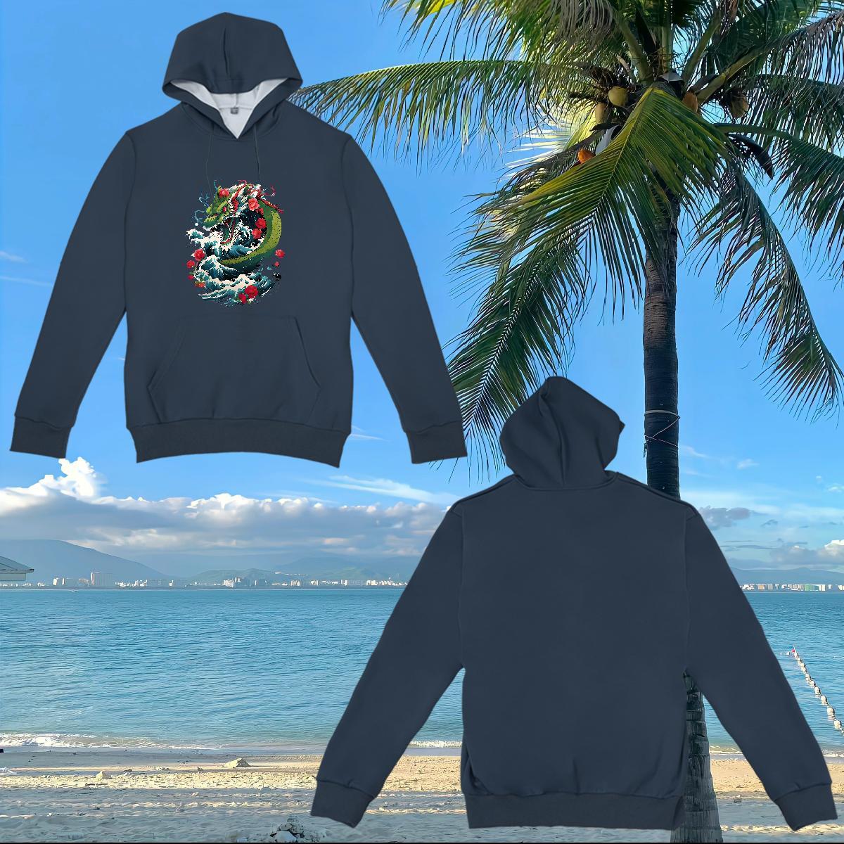 Free Shipping Hoodie for Men Custom Printed Comfortable Men Tops Hoodie Pullover Hoodie Anime Printing Street 350g Cotton Hooded Collar