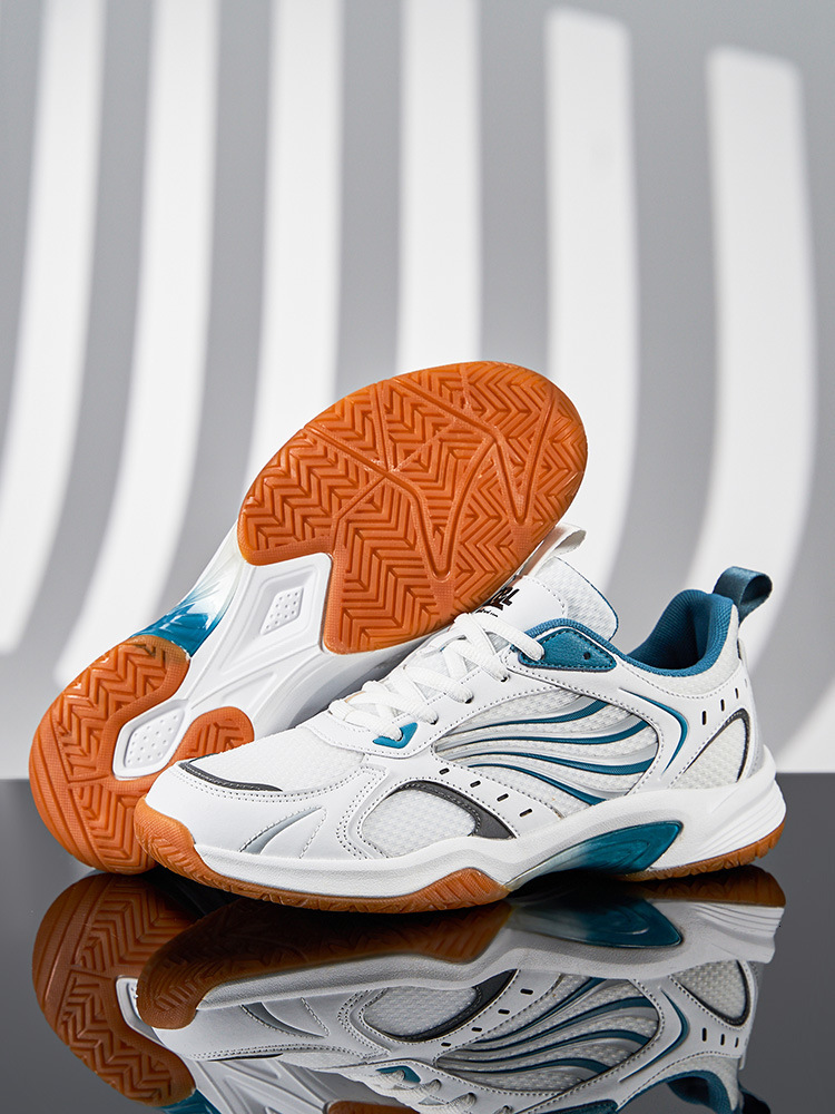 Feather sneakers for couples, lightweight breathable mesh, shock-absorbing and rebound anti slip table shoes, tennis shoes