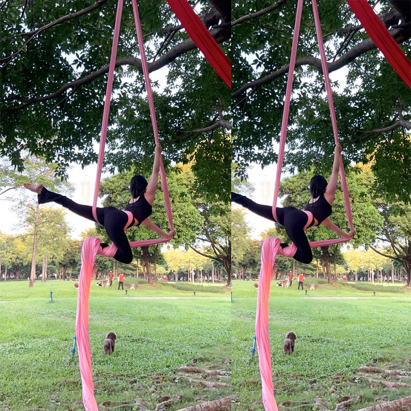 175yards 16m Aerial Silks Fabric for GYM Outdoor Yoga Hammock Silk Swing Fitness at Home Body Building Pilates Belt 241024