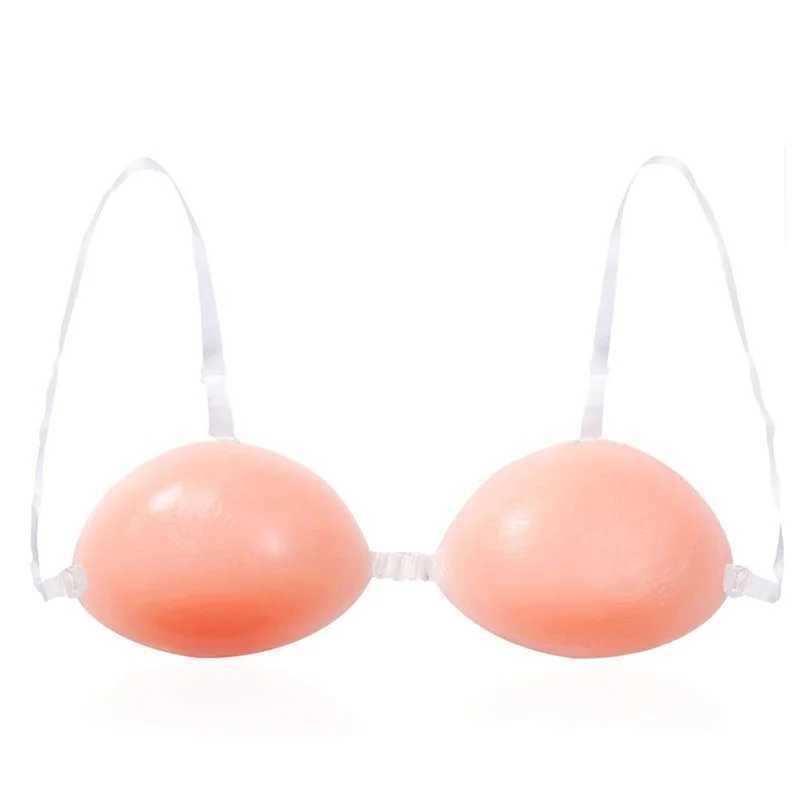 Sexy Invisible bra 3cm thick Self-Adhesive Strapless Silicone Breast Push up Bra with Clear Straps Size A B C DXJ241024