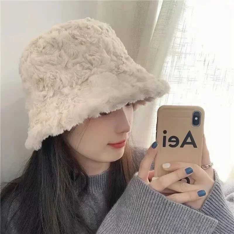 INS Autumn/Winter Leopard Printed Fishermans Hat Warm Wool Thick Bull Printed Pot Hat Fashion Edition Bowling Hat X241023