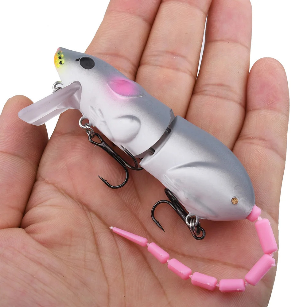 155CM Mouse Lure Artificial Plastic Fishing Swimbait Rat Pike Bass Minnow Floatingbaits Tackle Accessories 241024