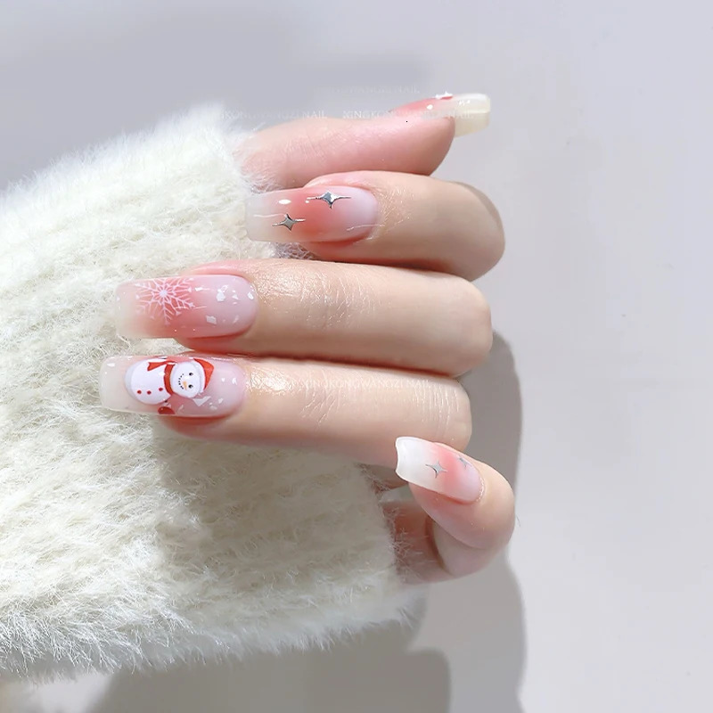 Christmas nail art transfer foil 30 rolls 4 * 100cm slider packaging Santa Claus handmade decoration DIY nail paper stickers 241024