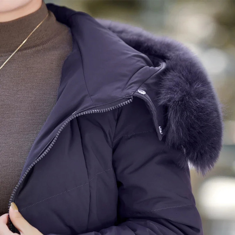 fur collar medieval womens long coat winter retro Prakas elegant thick warm puff jacket womens coat 241023