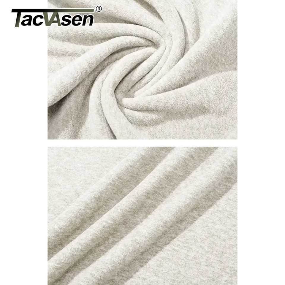 TACVASEN 1/4 Zipper Collar Spring Fleece Sweaters Mens Warm Sweatshirts Breathable Casual Sports Hiking Turtleneck Pullover Tops LX241024