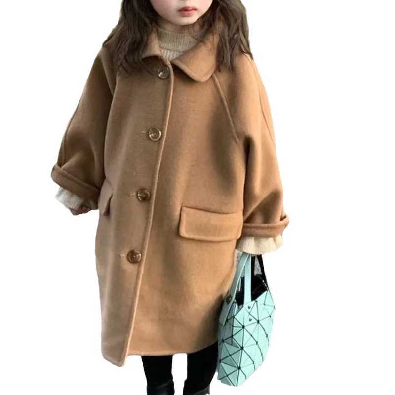 Womens wool coat windbreaker 2023 pure cotton warm winter cotton Par Plus size childrens clothing W241023