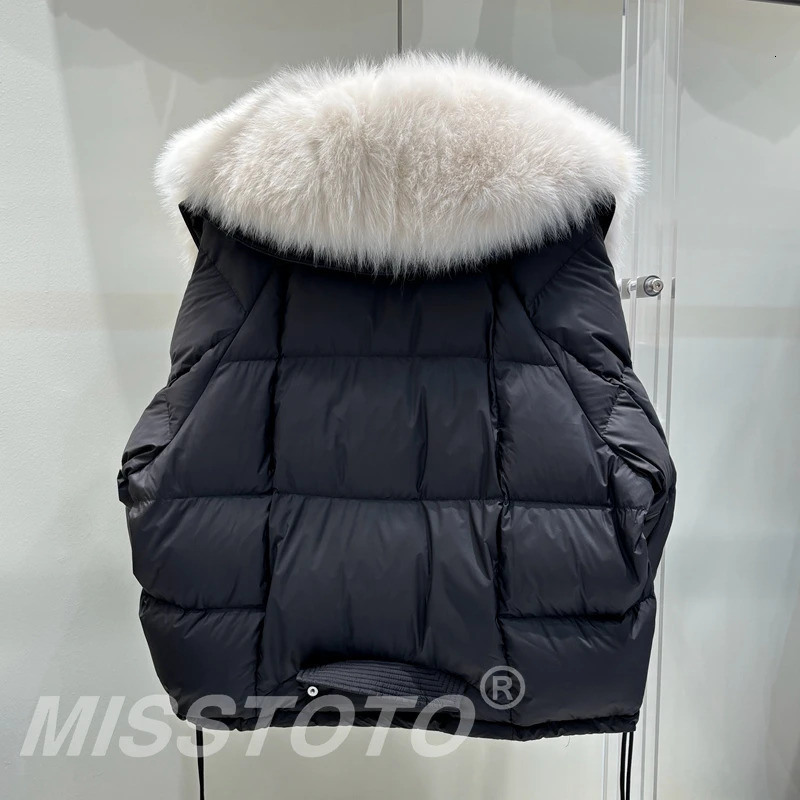 Natural Fox Fur Collar Womens Winter 90% White Duck Down Jacket Style Womens Short Warm Inflatable Jacket 241023