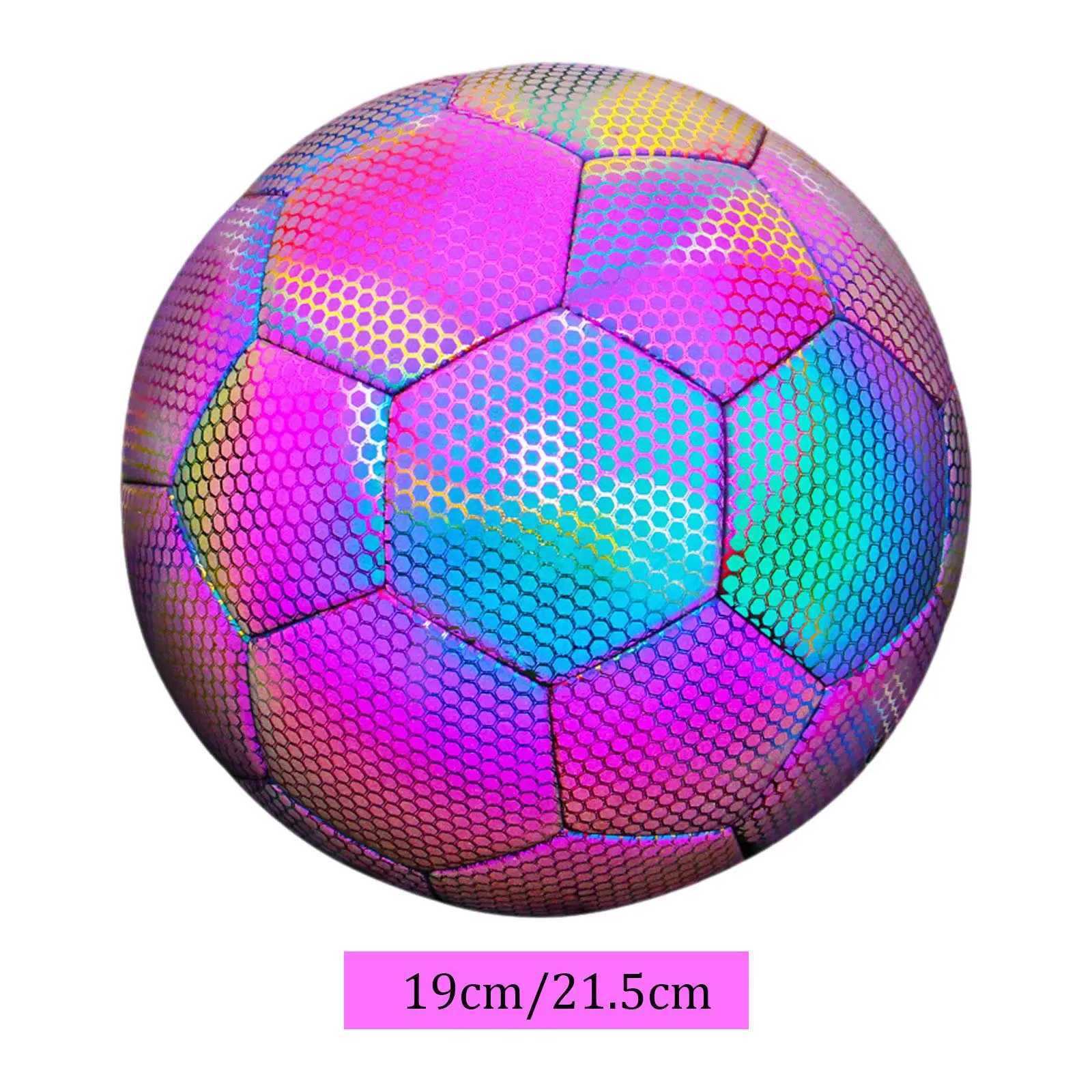 Football Holographic Luminous Wear-Resistant Rctive Football Training BallXJ241023