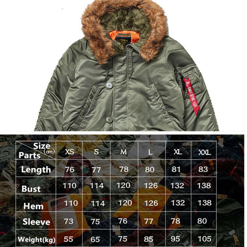 Winter N3b Polar Warm Cotton Coat Couple Outdoor Trekking Hunting Climbing Hiking Travel Men's Work Tops Medium Long Windbreaker
