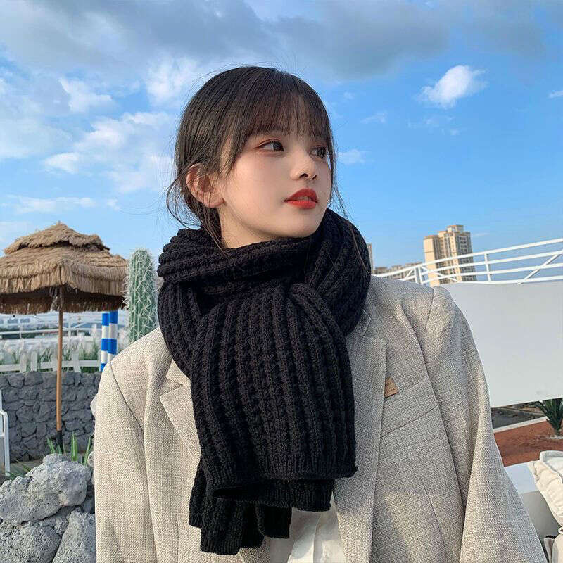 versatile classic Women's Winter go stylish, Comfortable Warm knitted wool bandelet Scarf long and belet scarf designers