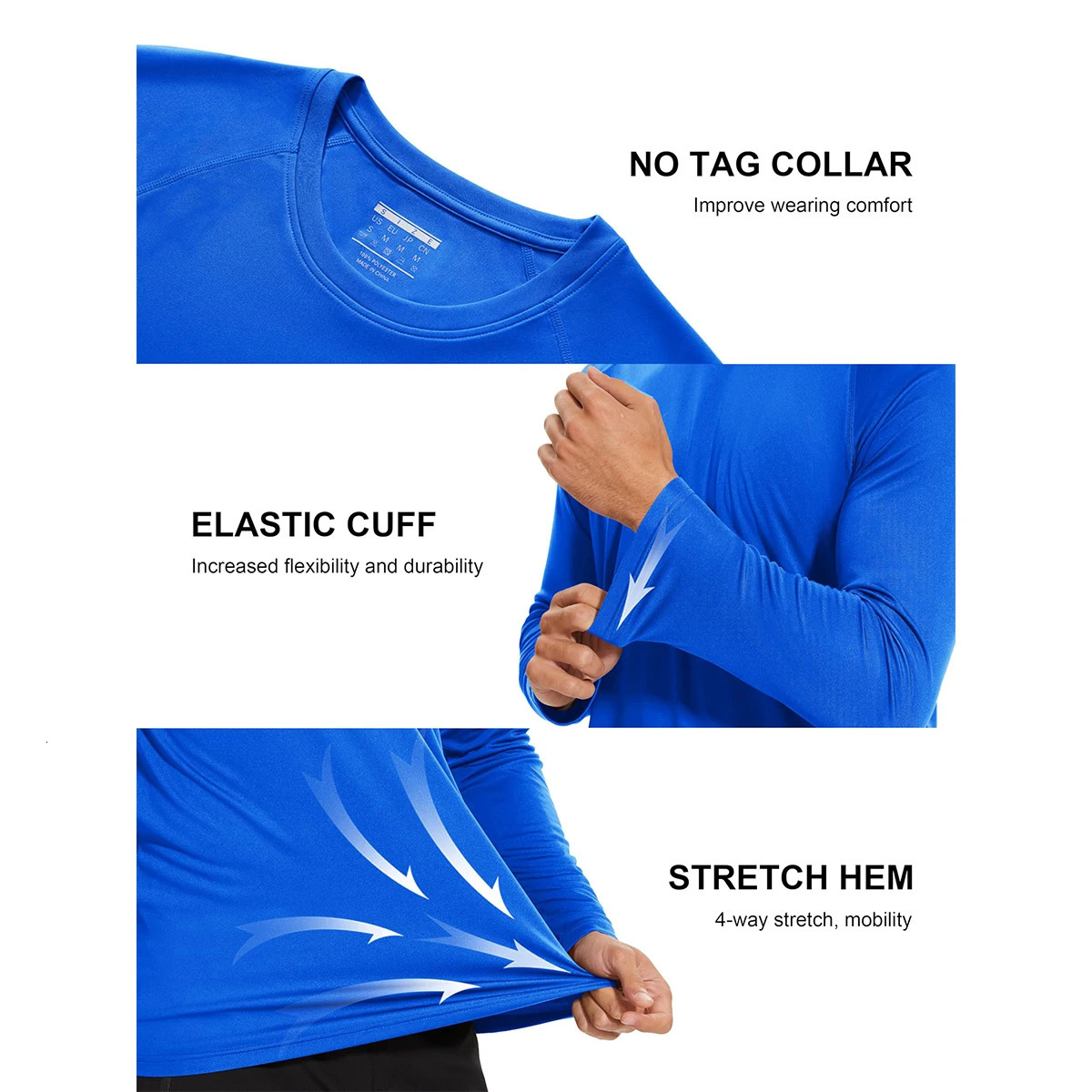 Magcomsen Training Rush Protective Mens Sunscreen T-shirt Summer UPF 50Long Sleeve T-shirt Fast Drying Sports Performance T-shirt 241024